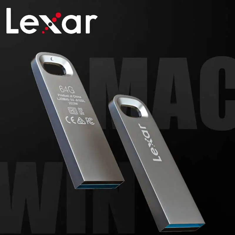 Оригинальный Lexar M45 usb флешка USB флэш накопитель 32 Гб 64 диск 100 МБ/с. Мини Прыжок 3 0 128