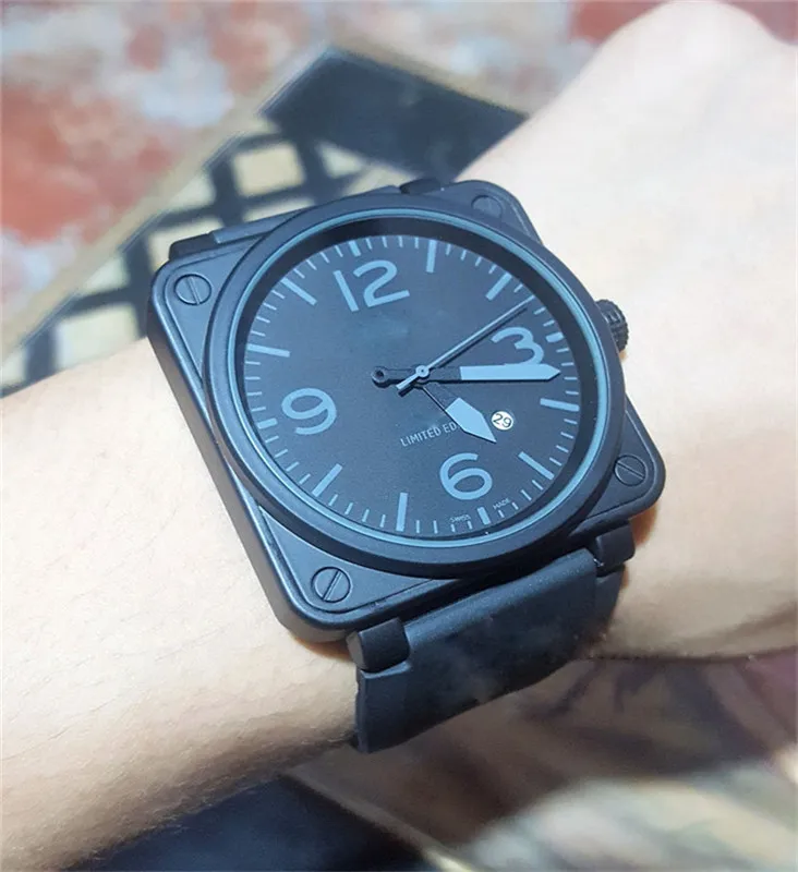 

2021 new Automatic Mechanical watch man watches bell watch stainless steel ross watches luxury self winding mens