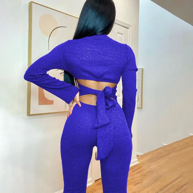 

European and American women's cross border independent station new hot pure color temperament one-piece pants