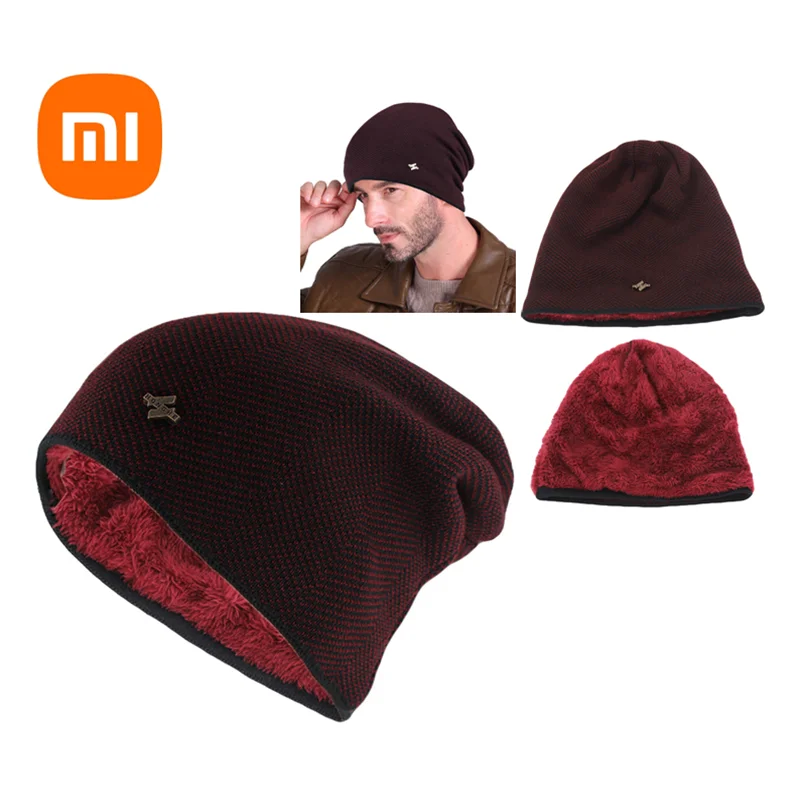 

Xiaomi Mijia Winter Warm Hat For Women Men Knitted Casual Beanies Skullies Plus Velvet Thicken Hats Outdoor Cycling Skiing Cap