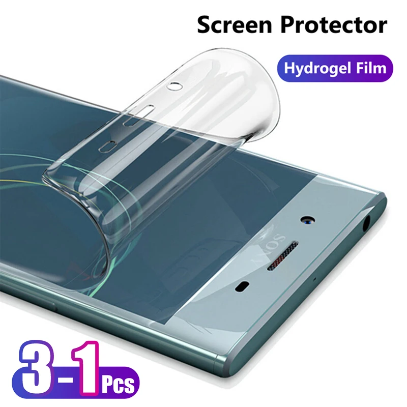Для Sony Xperia 1 10 5 II III XZ3 XZ2 XZ1 XZ XA2 XA1 XA Ultra Plus Передняя тонкая полное покрытие мягкая