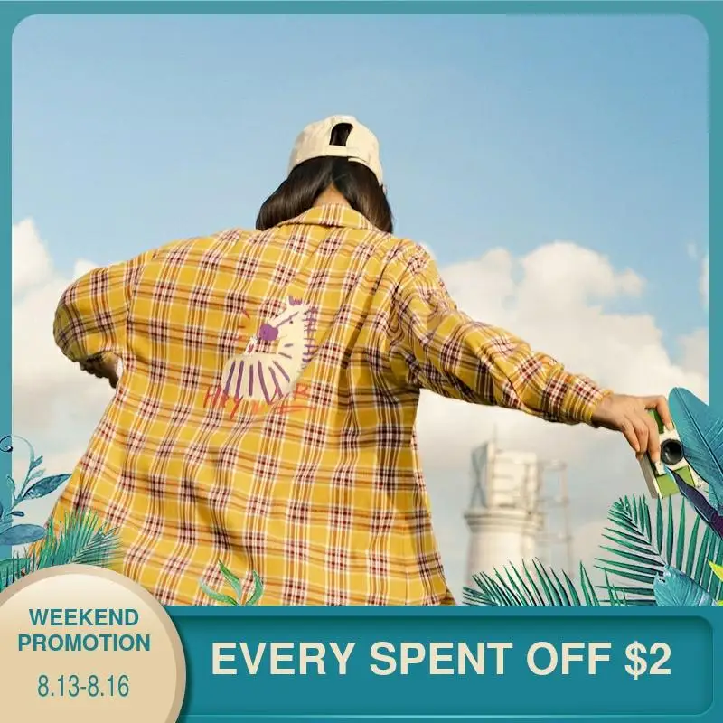 Женская хлопковая рубашка INMAN Повседневная с вышивкой и граффити принтом ручной