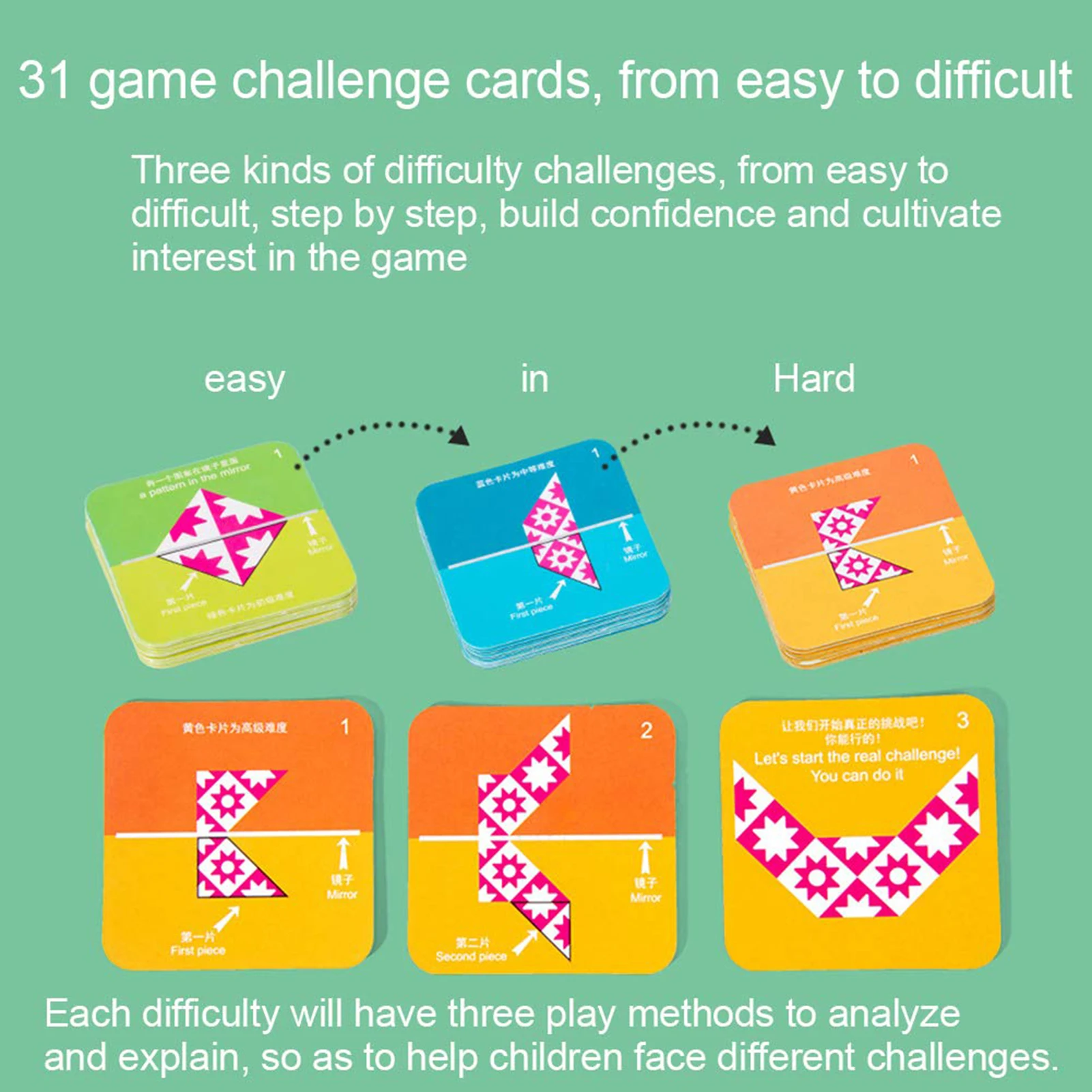 Игрушка пазл детская деревянная Классическая Развивающая игра Tangram для раннего
