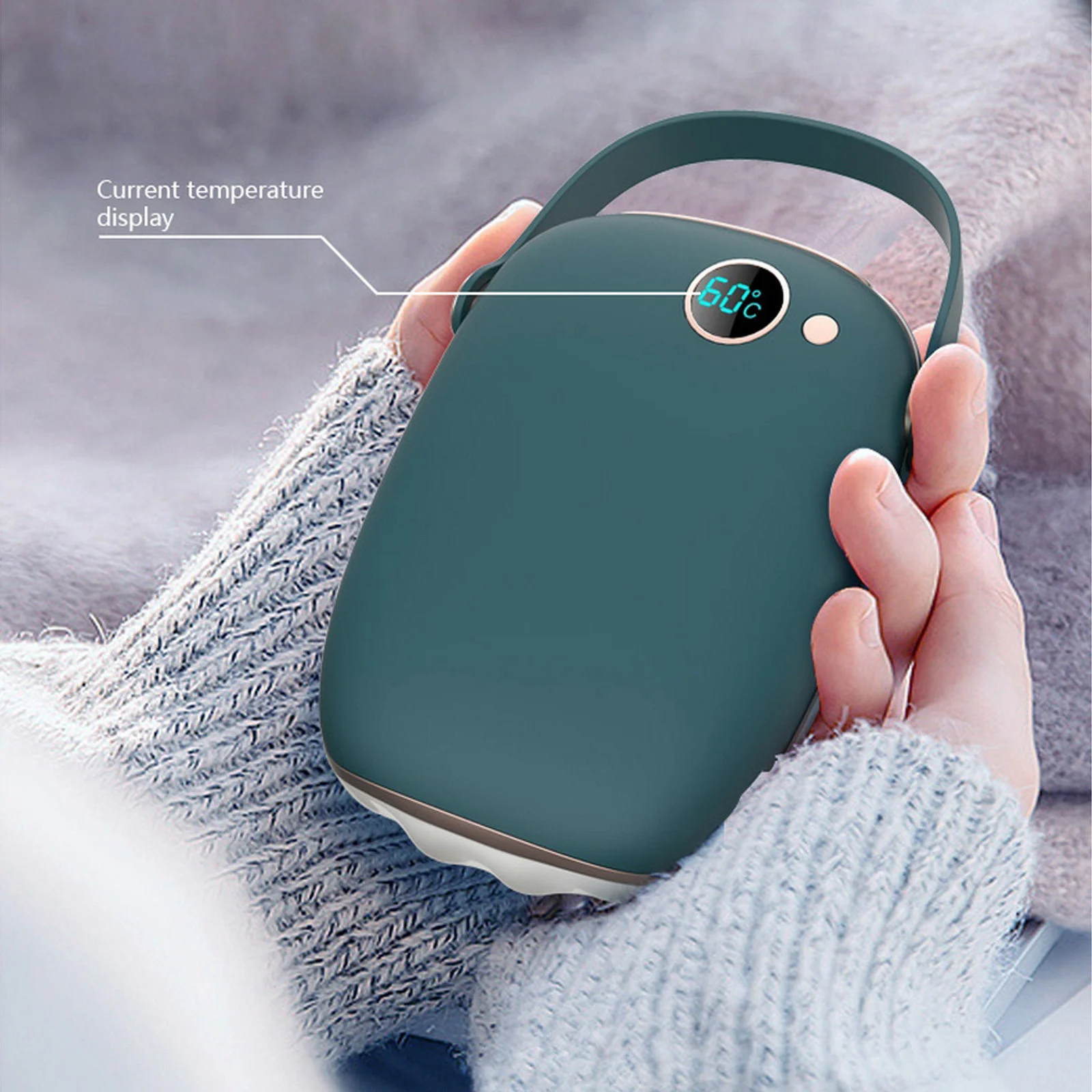 

10000 MAH electric hand heater, mini electric hand heater with USB charger, winter heater, heating tool convenient for family