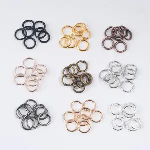 100-200Pcs 3-12mm Single Loop Open Jump Rings Diy Jewelry Making Accessories Split Rings Connectors for Jewelry Making Supplies