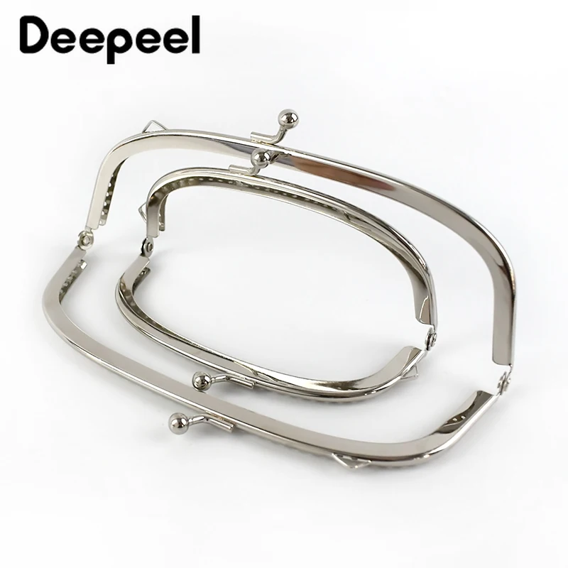 5/10pcs Deepeel 10.5/12.5/15.5cm Silver Purse Frame for Bag Metal Kiss Clasp Handbag Sewing Brackets Hardware Wallet Accessory | Багаж и