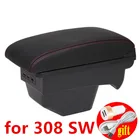 Подлокотник для Peugeot 308  308 SW, для автомобильной центральной консоли Peugeot 309, аксессуары для модификации с USB