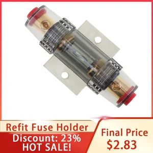 Автомобильный ремонт аудио держатель предохранителя 8 Калибр 60A DC 12 В автомобильный стерео аудио автоматический выключатель Встроенный предохранитель для автомобилей транспортных средств