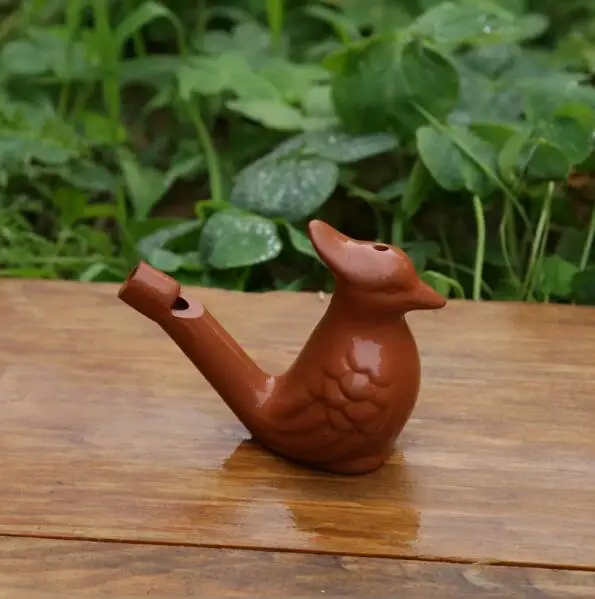 150 шт. из фиолетовой глины под водой свистки в виде птиц окарина камышовка песня