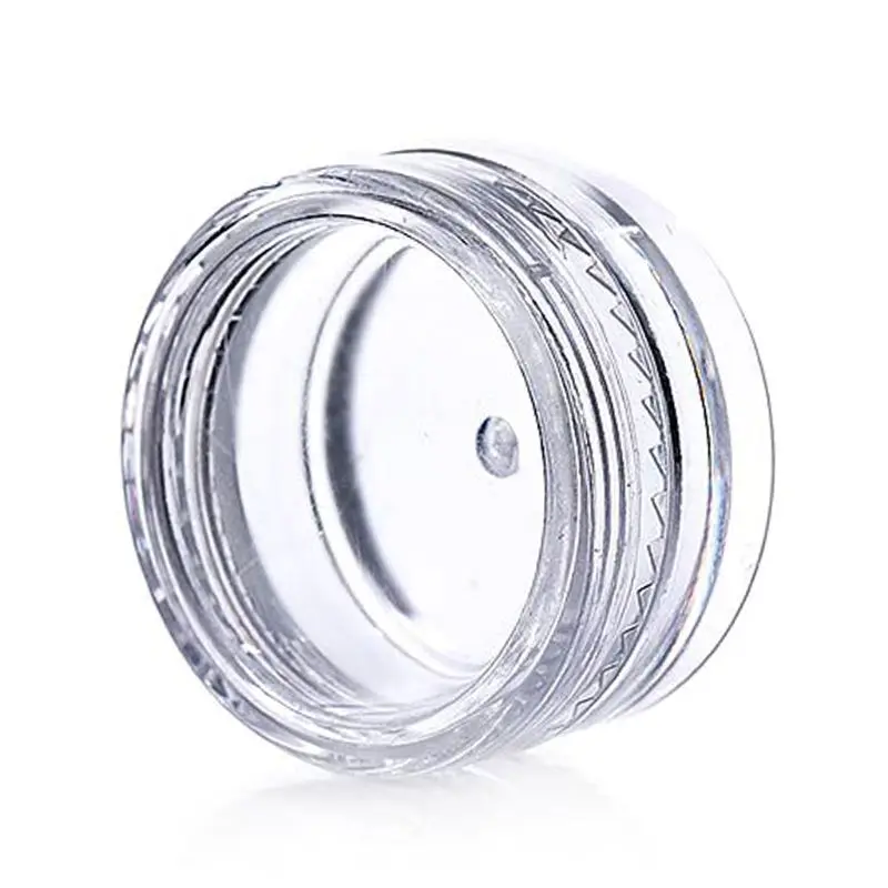 

100pcs/set 5g Round Bottom Empty Cream Jar Transparent Eye Cream Dispenser Travel Mini Refillable Container Cosmetic Bottle