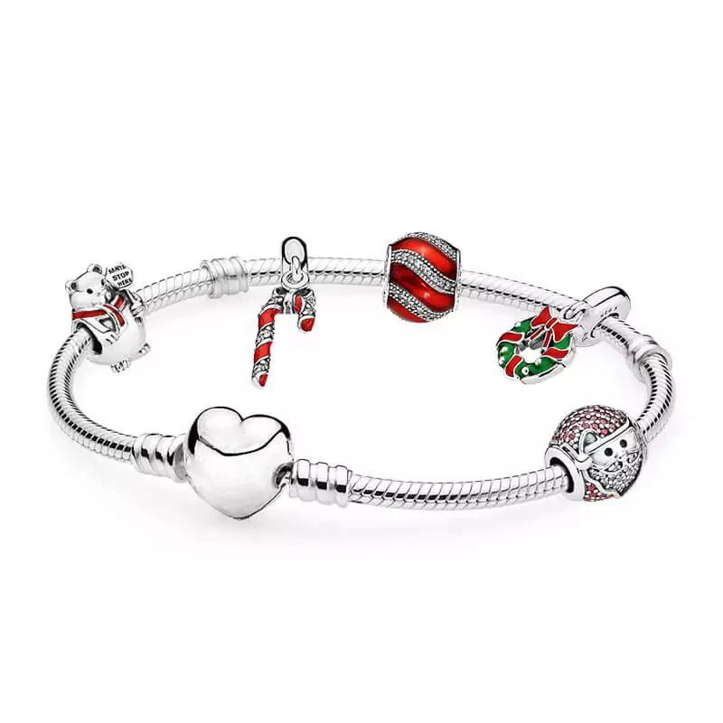 

Женский браслет из серебра 2019 пробы, с подвеской