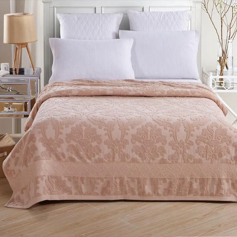 

Jacquard Pure Cotton Towel Thread Blanket for Adult Student Super Soft Bed Cover Throw Blankets Summer Sofa Office ding