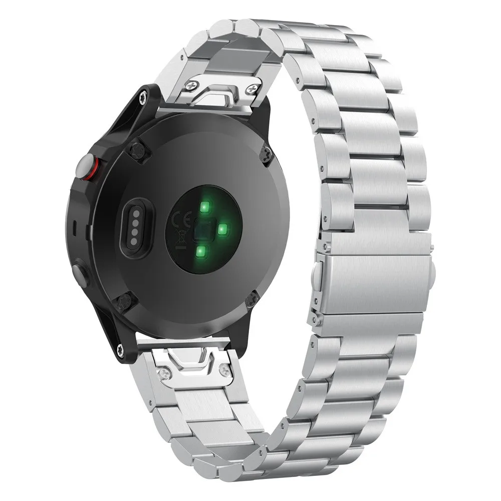 Часы с ремешком из нержавеющей стали ремешок для Garmin Fenix 6S 6 6X Pro быстросъемный ремешок для Garmin Fenix 5 5X 5s Plus