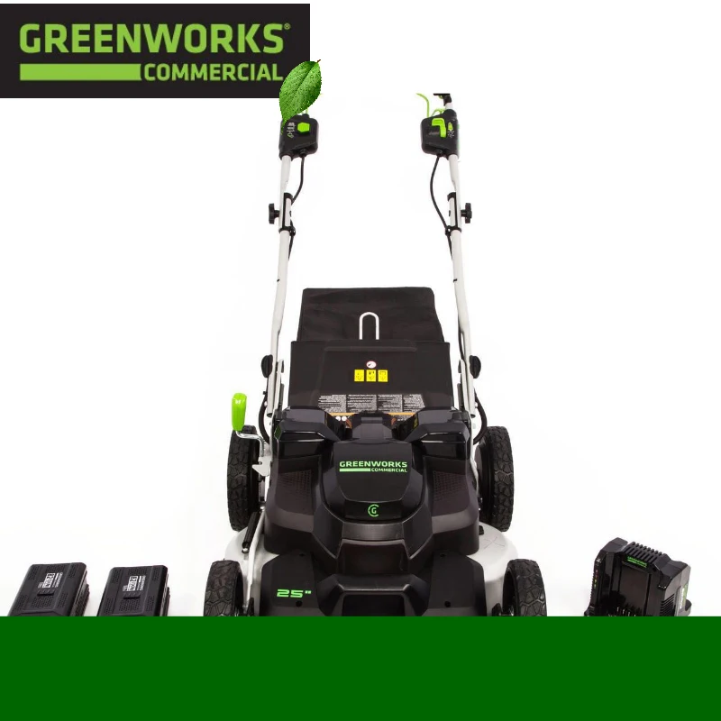 Садовая газонокосилка Greenworks с литиевой батареей Электрический нажимной