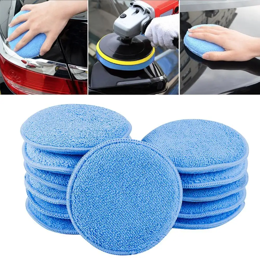 12 шт. губки аппликаторы для воска|Губки ваксы| |