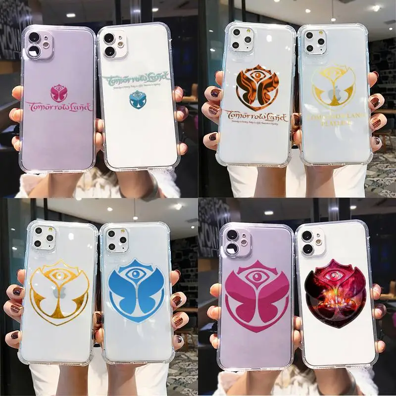 

Yinuoda Italian Music Festival TOMORROWLANDS Phone Case For iPhone 11 12 pro max 13 mini X XS MAX 6s 7 8 Plus XR Clear funda