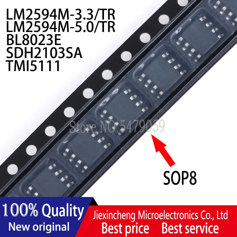 5PCS LM2594M-3.3/TR 2594 LM2594M-5.0/TR 2594M-5.0 BL8023E SDH2103SA TMI5111 T5111 SOP8 New original