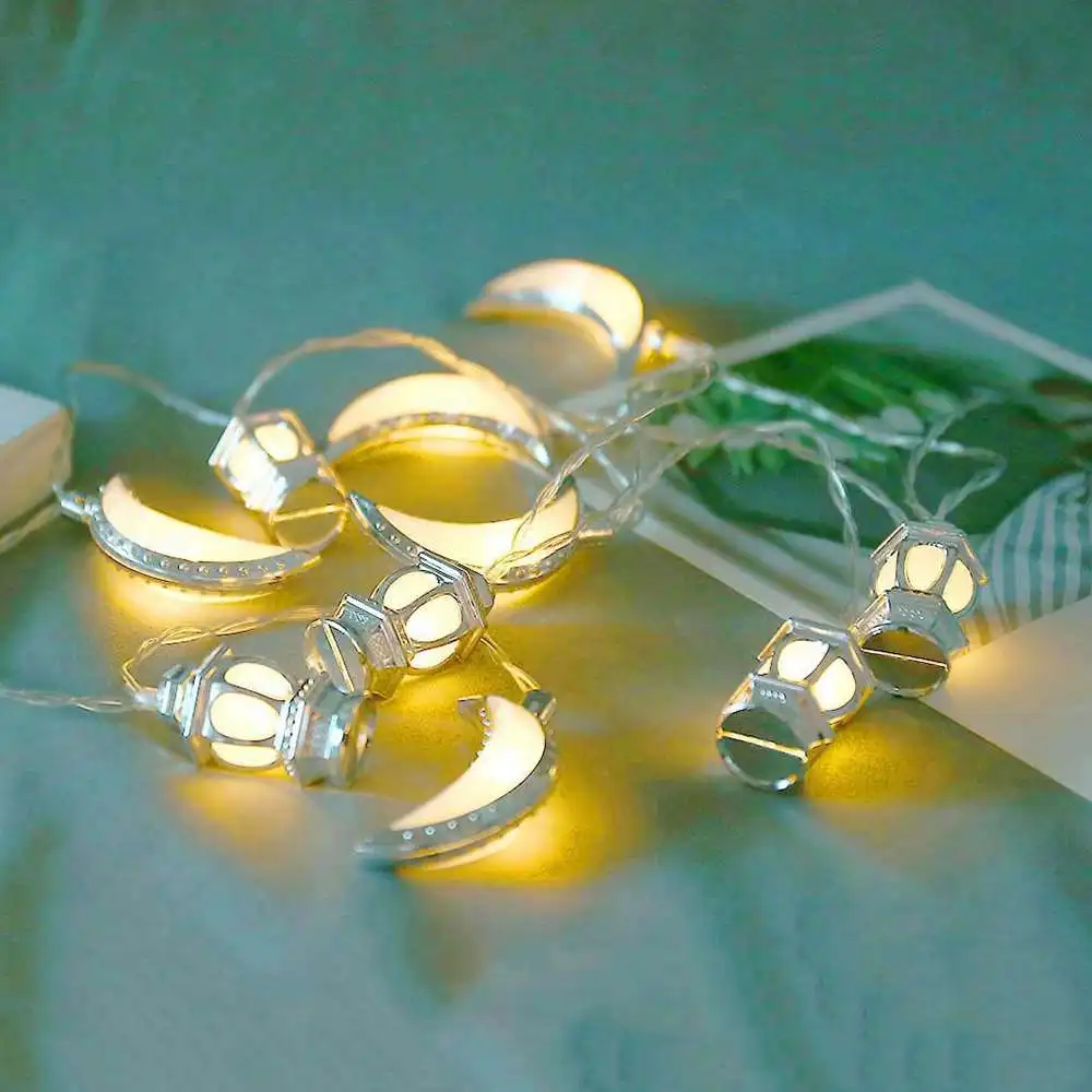 

Eid Mubarak Ramadan Led Fairy Light Moon Star Islam Muslim Hanging Decor Home Decoration Ctaft Light
