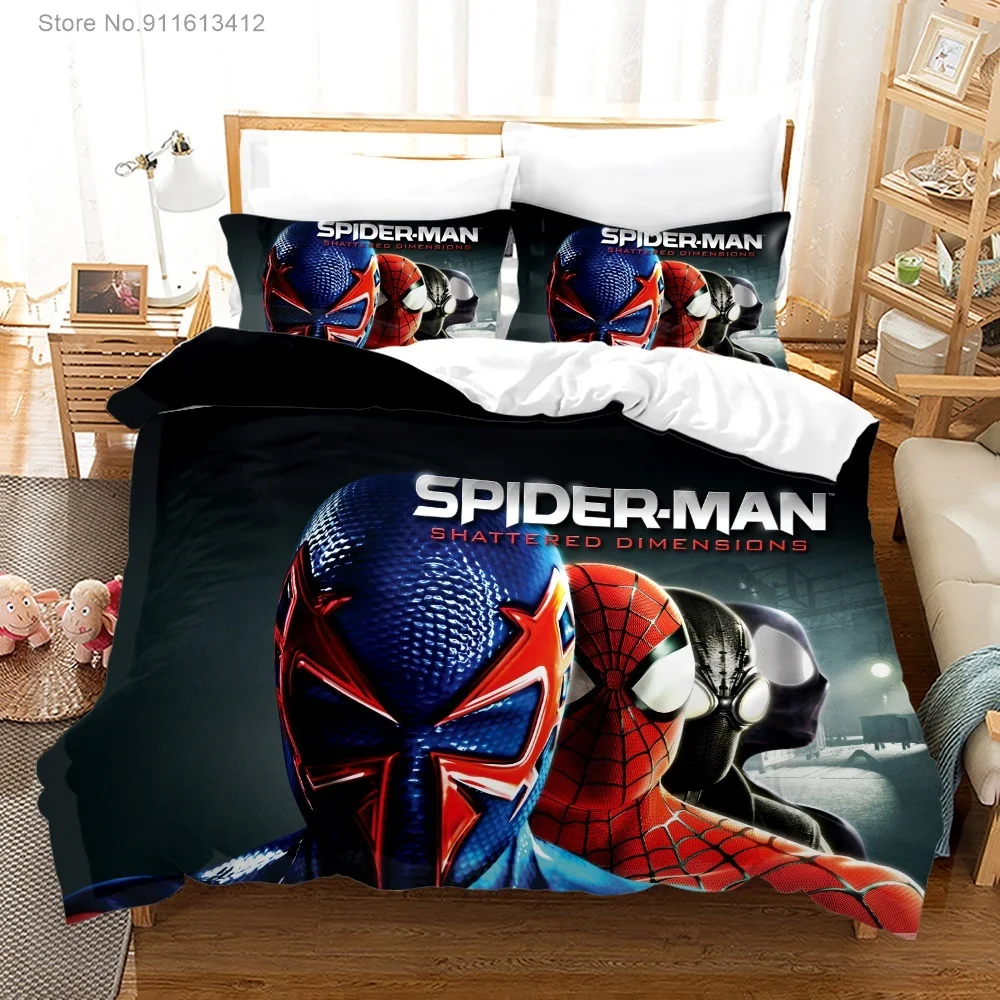 3D Disney принт Человека-паука Комплект постельного белья серии модные пуховые