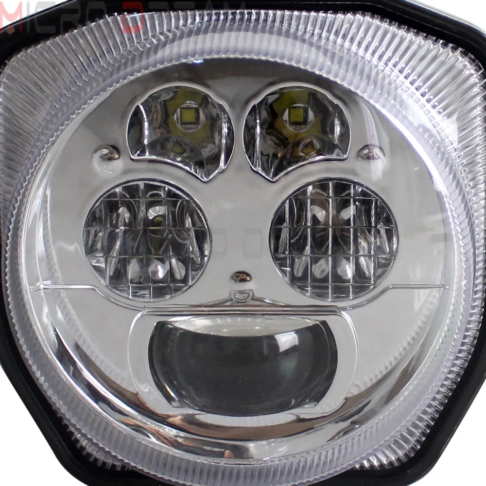 2 шт. хромированные СВЕТОДИОДНЫЕ фары ATV UTV прожекторы для Yamaha Utility YXZ1000 YXZ1000R EPS SS