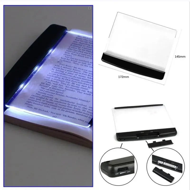 

1pc Book Reading Indoor Lighting Night Light Flat Night Light Wireless Light Gentle Light Source Not Hurt The Eyes Dormitory Nig