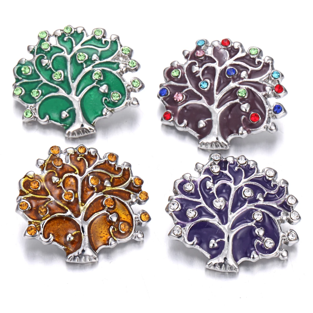 6 шт./лот оснастка Кнопка ювелирные изделия новейший DIY 18 мм смешанный цвет сова