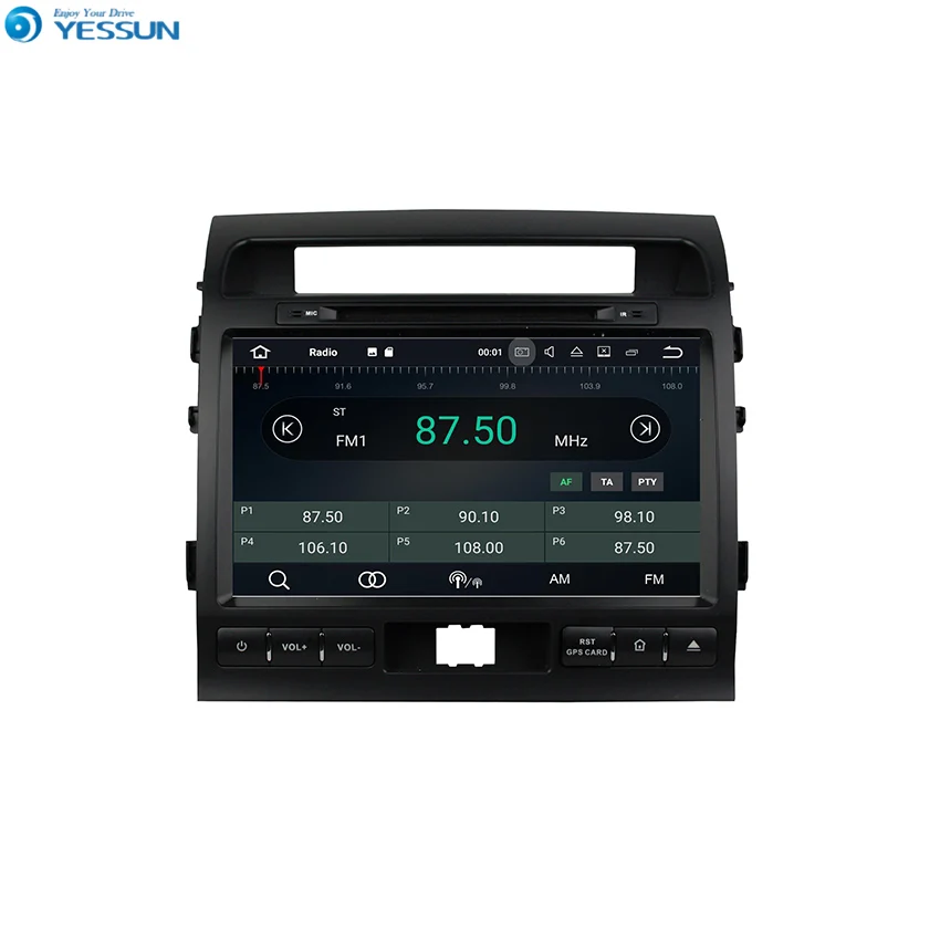 Мультимедийная система Yessun для Toyota Land Cruiser 200 2007 2015 Android 7 1 автомобильный