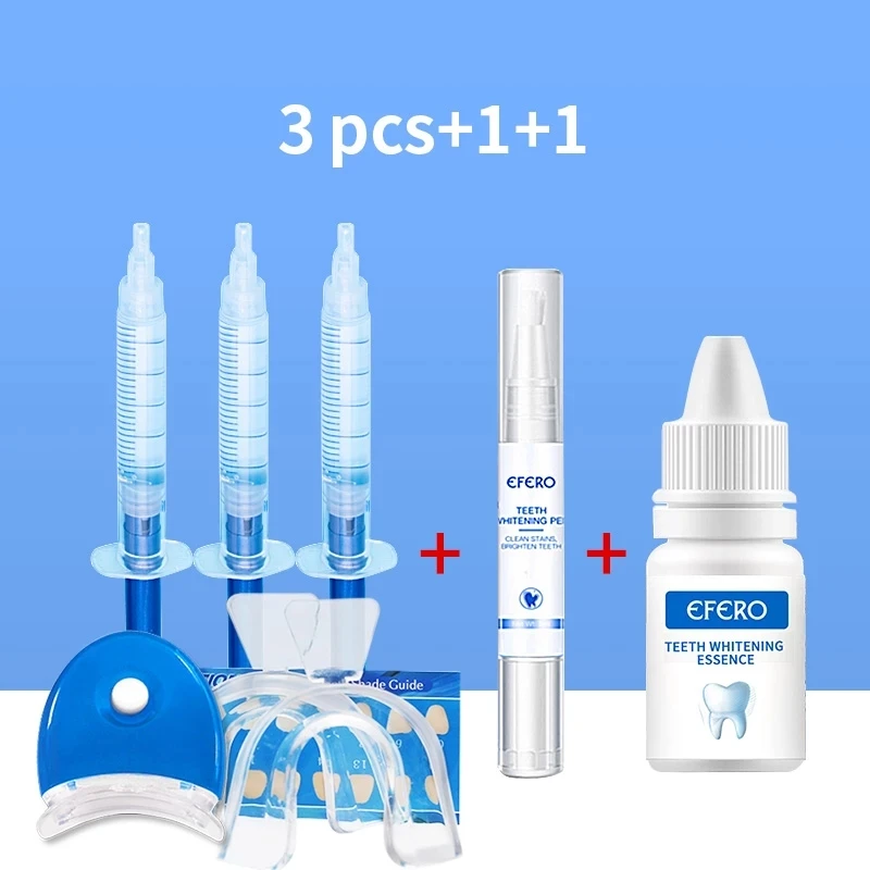 

5PCS/SET Dental Peroxide Teeth Whitening Kit Oral Hygiene Dental Brightening Whitening Pen Essence Gel Serum