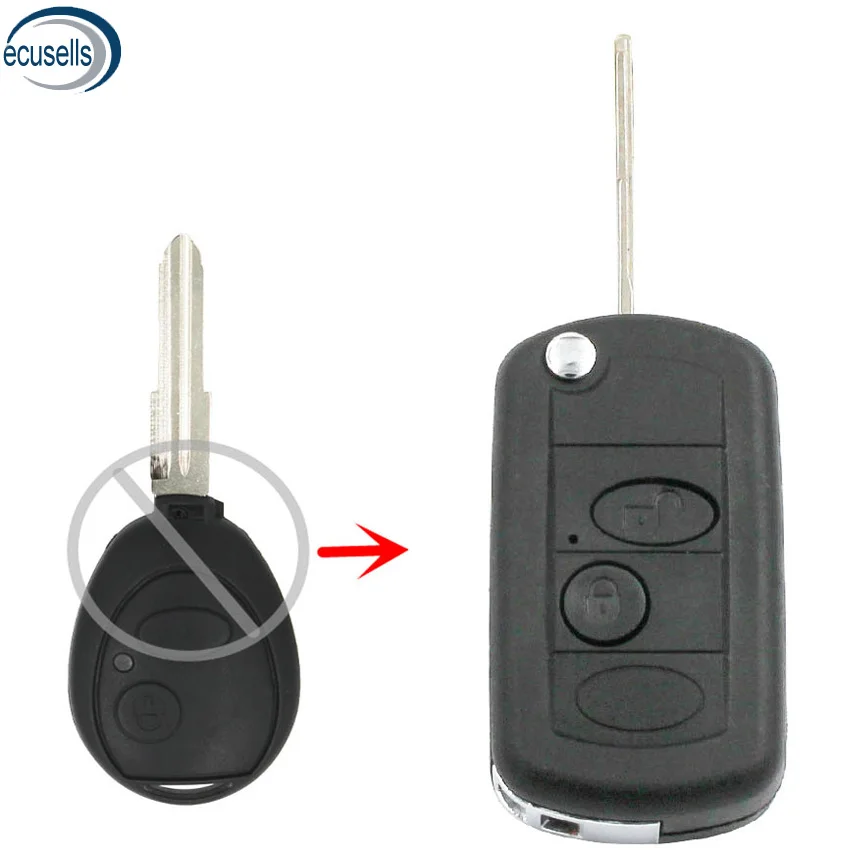 2-кнопочный запасной корпус дистанционного ключа-Брелок чехол для конверсии
