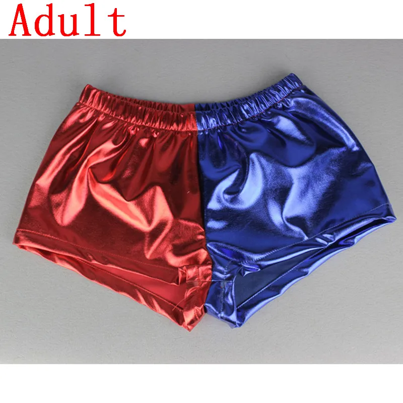 adult Shorts Бэтмен отряд самоубийц Джокер Харли Квинн косплей костюм Хэллоуин клоун Daddy's Lil куртка с монстром шорты футболка одна форма - Цвет: adult Shorts