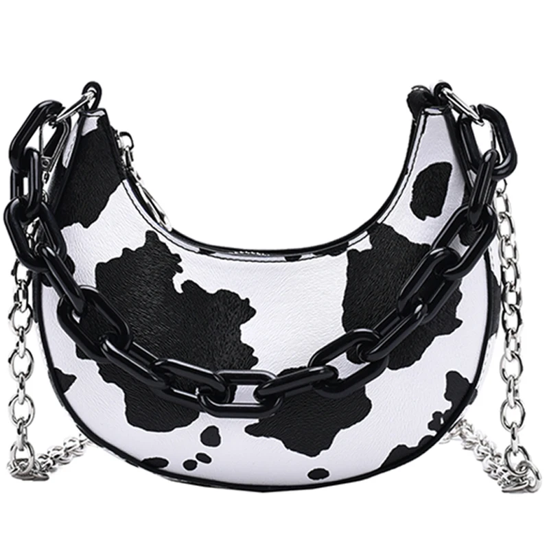 

Chain Women's Crossbody Shoulder Underarm Bag Women's Bag 2021 New Style Fashion All-match Messenger Trend Bag Zebra-Stripe Bags