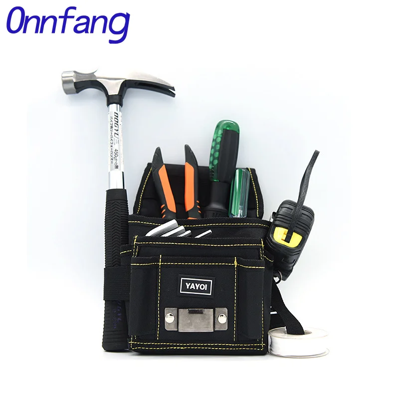 

Multifunctional Repair Kit Waterproof Oxford Cloth Work Tool Pocket Electrician's Wrench Hammer Storage Bag Electrician's Pocket