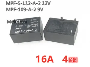10PCS/lot New Original Relay MPF-109-A-2 9VDC MPF-S-112-A-2 12VDC MPF 109 A 2 9V MPF S 112 A 2 12V 4PIN Kettle relay