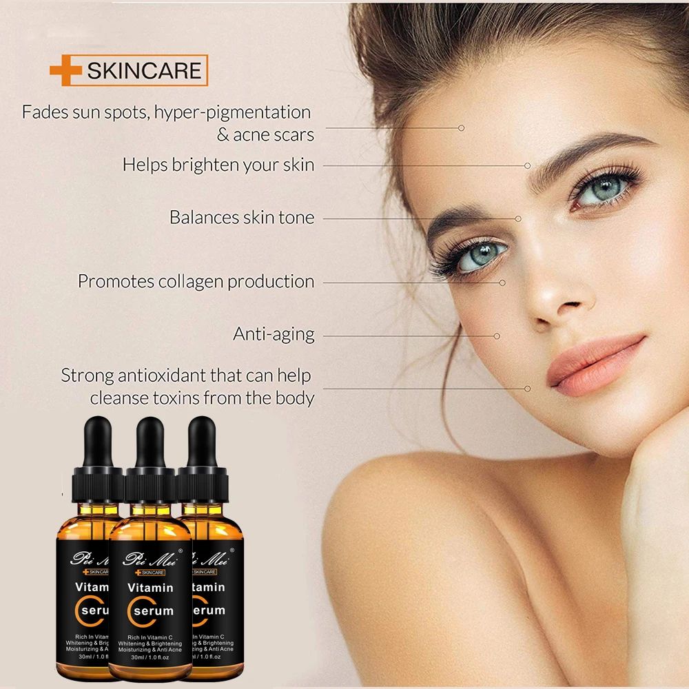 30 мл сыворотка с витамином C для лица местная Сыворотка гиалуроновой кислотой