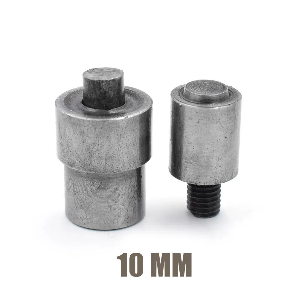 10MM Люверсы под пряжку пресс-форм. Кнопка Ручного нажатия. Зубец защелкивается прессформы. Инструмент для установки. 3,5 мм/4 мм/5 мм/6 мм/8 мм/10 мм/12 мм/14 м/17 мм/18 мм/20 мм - Цвет: 10MM