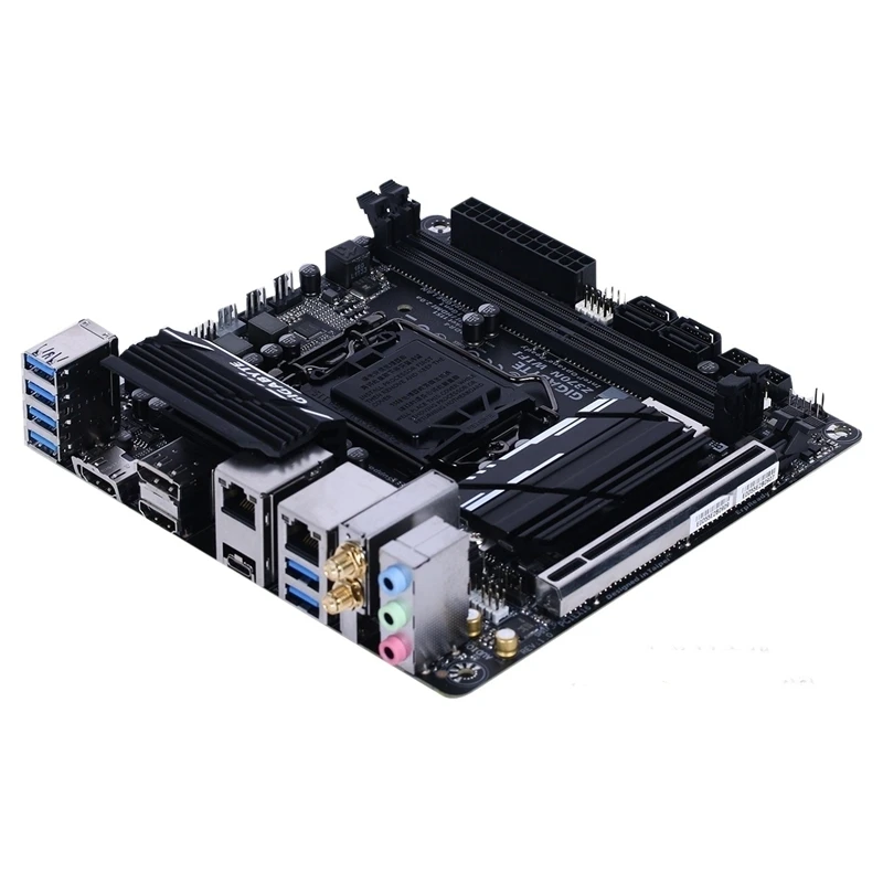 Для б/у MINI-ITX ITX HTPC 17*17 Gigabyte GA Z370N материнская плата с WIfI LGA1151 DDR4 Z370 поддержка i3 8100 i5 8500