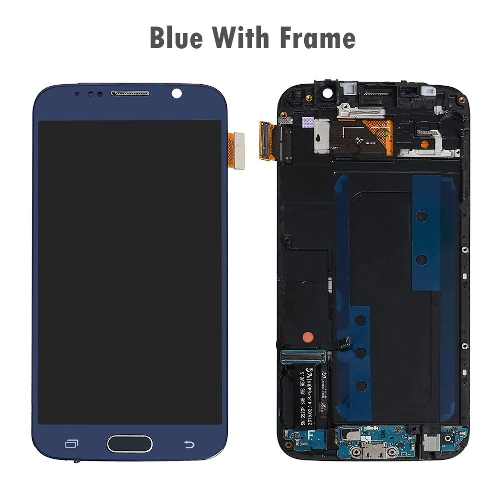 100% Super AMOLED экран 5 1 дюйма ЖК дисплей для Samsung Galaxy S6 дигитайзер сенсорного экрана в