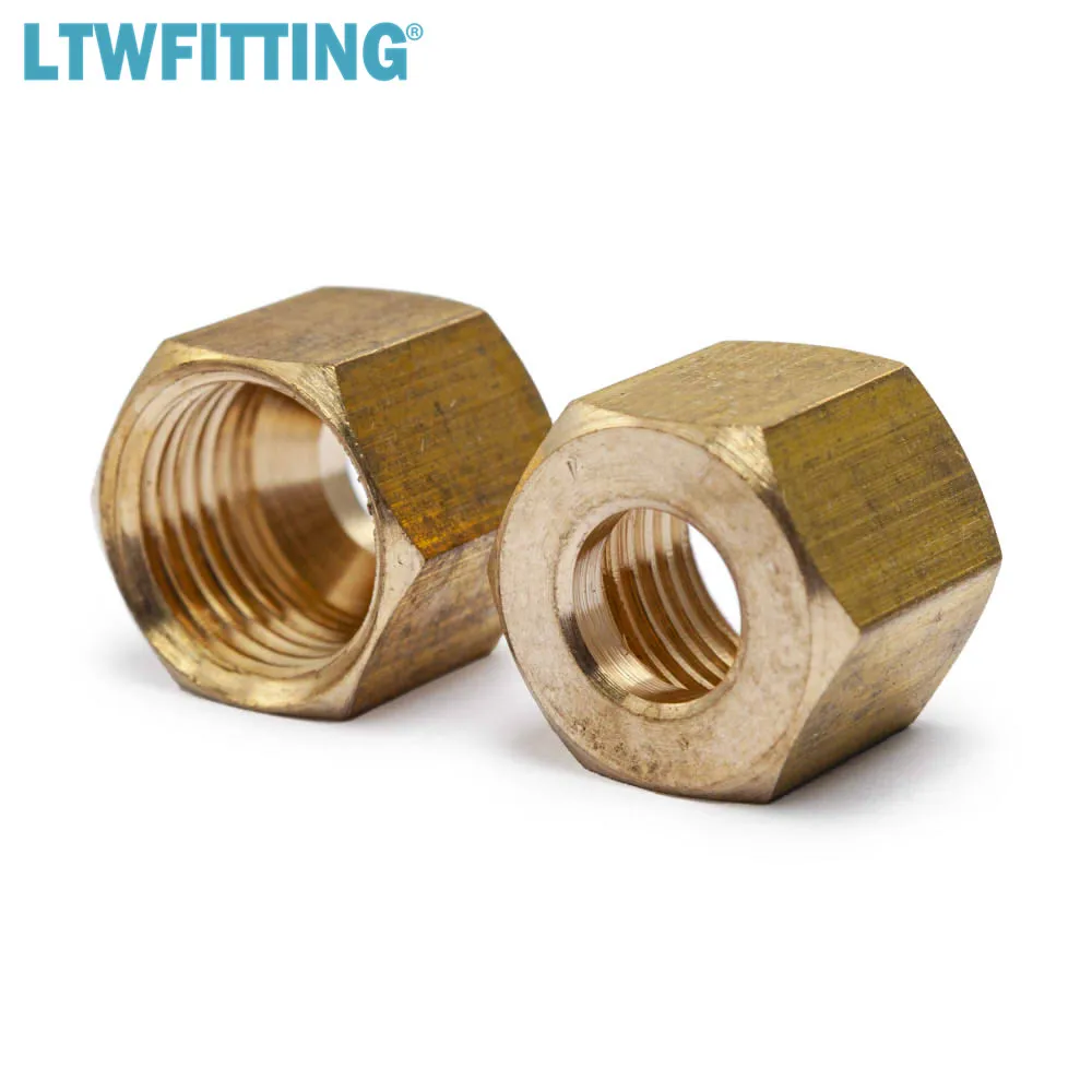 LTWFITTING Value Pack 1/4 &quotOD латунная компрессионная вставка рукав металлический ободок