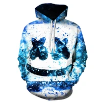 2021 new hot sale dj marshmallow theme hoodie 3d printing hoodie sweatshirt cool top men ladies jacket