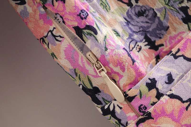 Эксклюзивная женская одежда Летнее цветочное платье с V-образным вырезом изящные