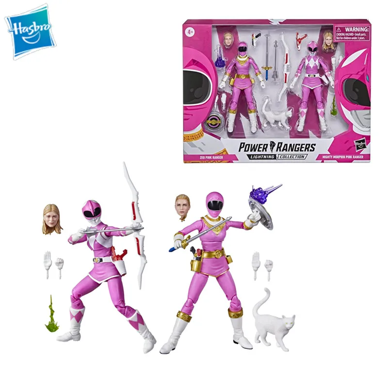

Hasbro Power Rangers Lightning Collection Zeo Pink Ranger Mighty Morphin Pink Ranger 6-Inch Action Figure Toys with Accessories