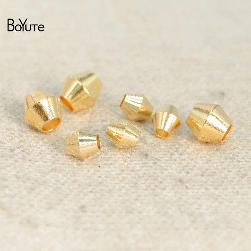 BoYuTe (100 шт./лот) 4*3 6 мм 5 5*5 металлические фотоэлементы бусины ручной работы