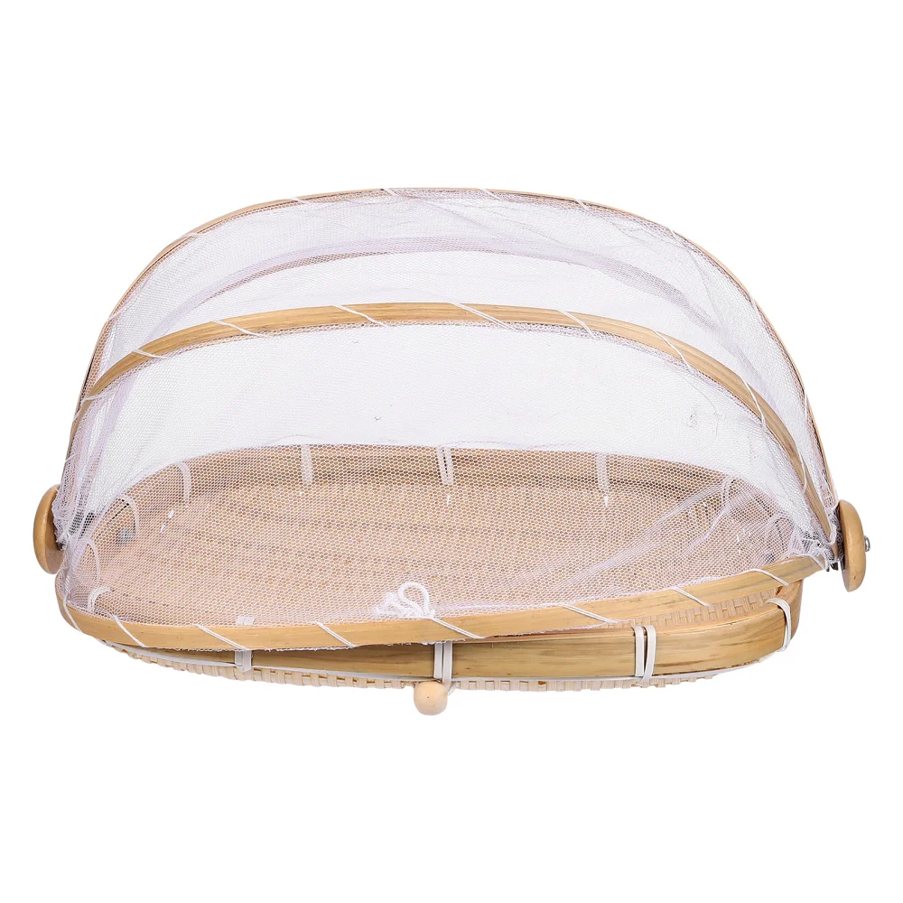 

1Pc Bamboo Home Basket Living Room Hotel Storage Fruit Basket Bread Basket