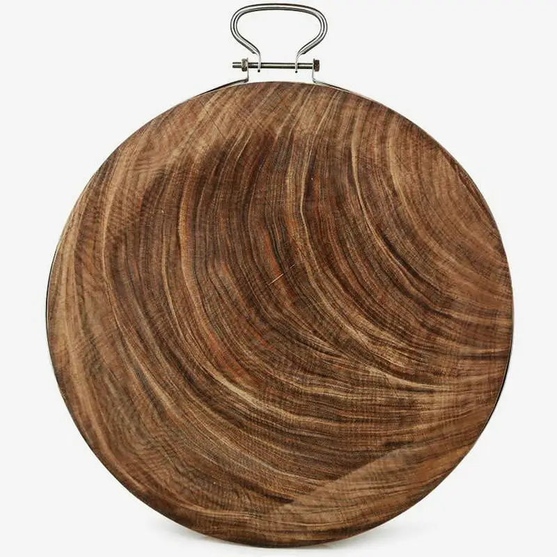 

Solid Wood One Piece Ironwood Kitchen Cutting Board Burretiodendron hsienmu Chopping Board Top Grade Clam Wood MJ1120