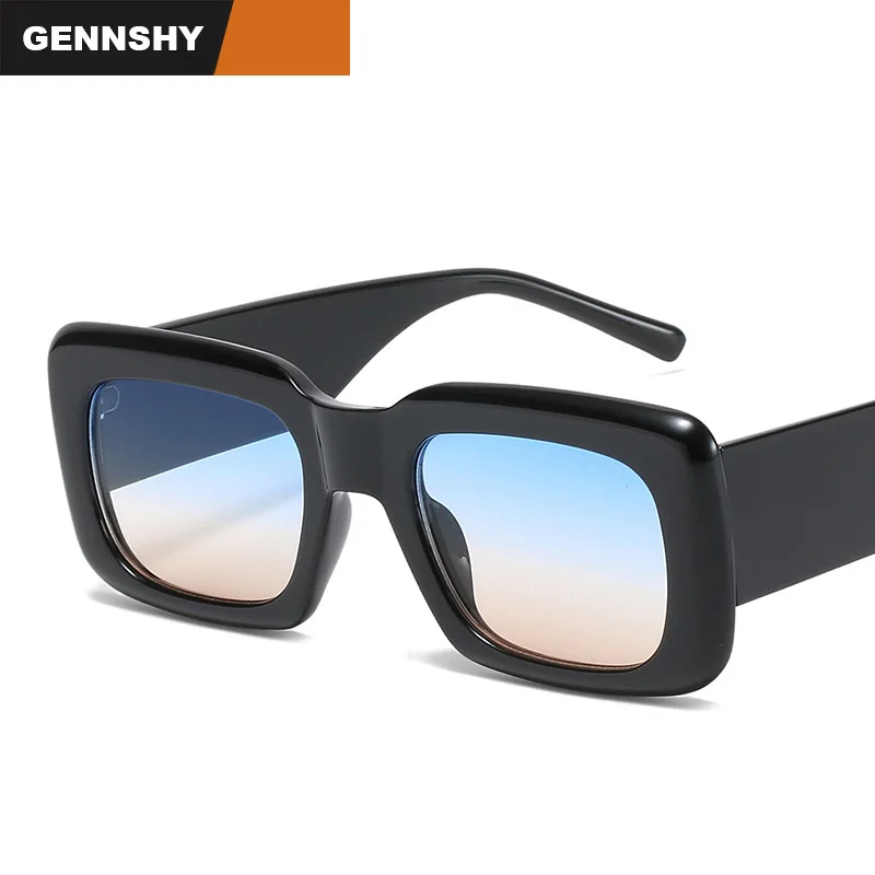 

2021 крутые европейские и американские Солнцезащитные очки женские маленькие квадратные очки винтажные блестящие черные синие розовые океа...