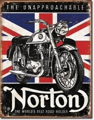

Artistic tinplate painting Norton - Best Roadholder Metal Tin Sign