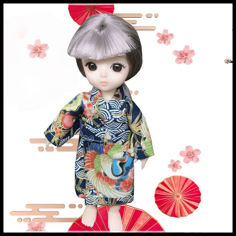 Новинка 1/12 аксессуары для кукольной одежды 16 см BJD кукла китайский костюм