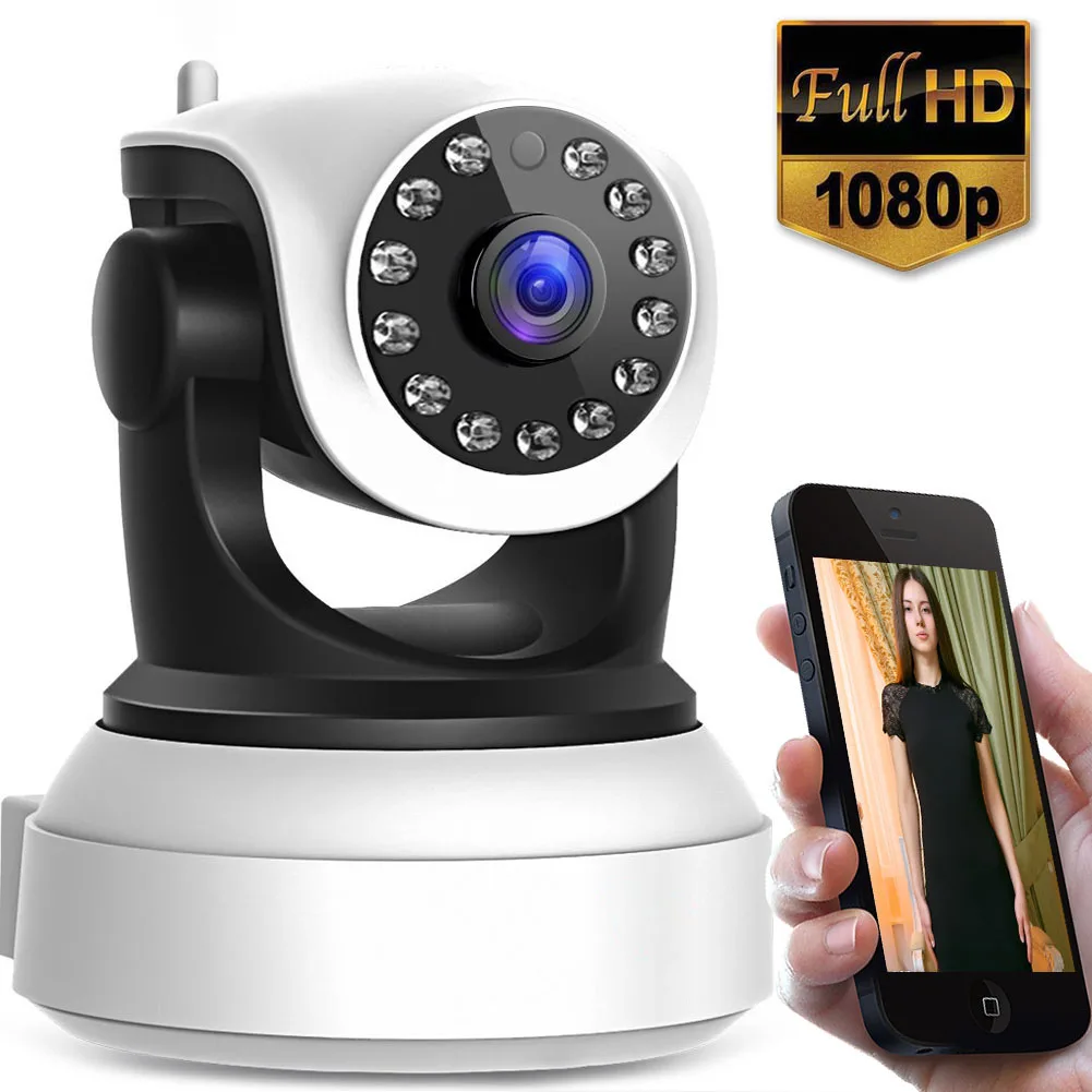 Wi Fi IP Камера 1080P/720P HD Крытый Беспроводной ночного видения/Обнаружение