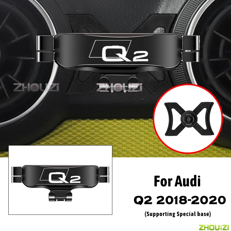 

Car Mobile Phone Holder Special Air Vent Mounts Stand GPS Gravity Navigation Bracket For Audi Q2 Car Accessories