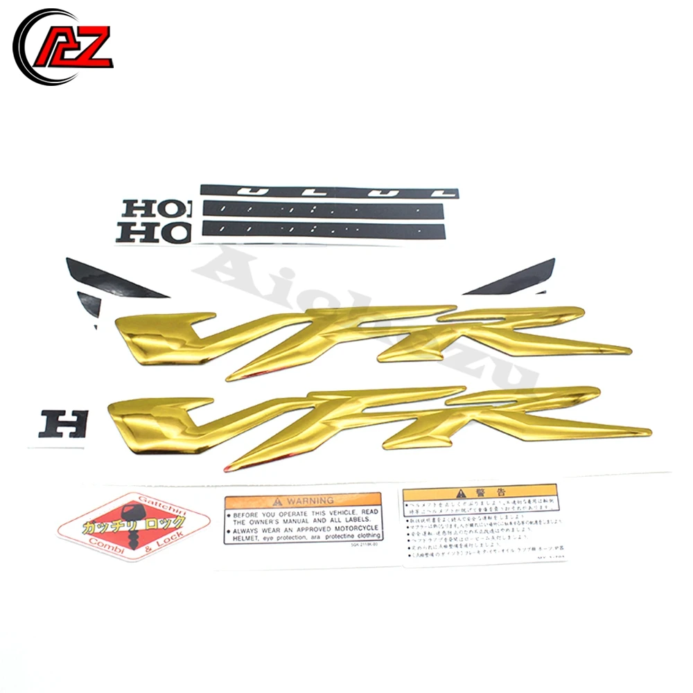 ACZ 3D мотоцикл VFR логотип наклейка чехол для HONDA VFR400 VFR800 VFR1200(VFR) значок